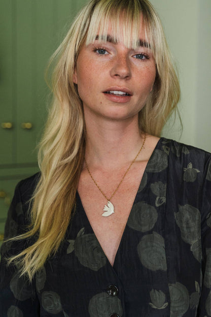 Bird Pendant Paloma - Ivory