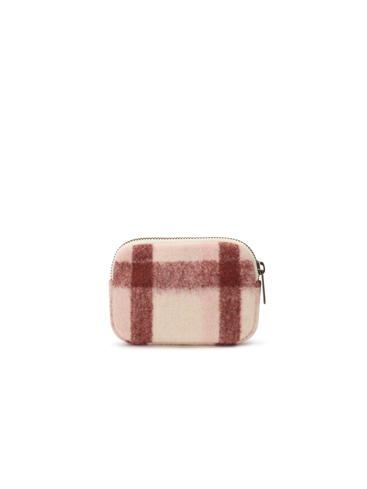Lili pink tartan coin purse