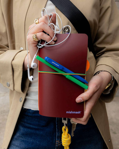 Refillable Log Covers and Notebook Refills: Log Cover Maroon