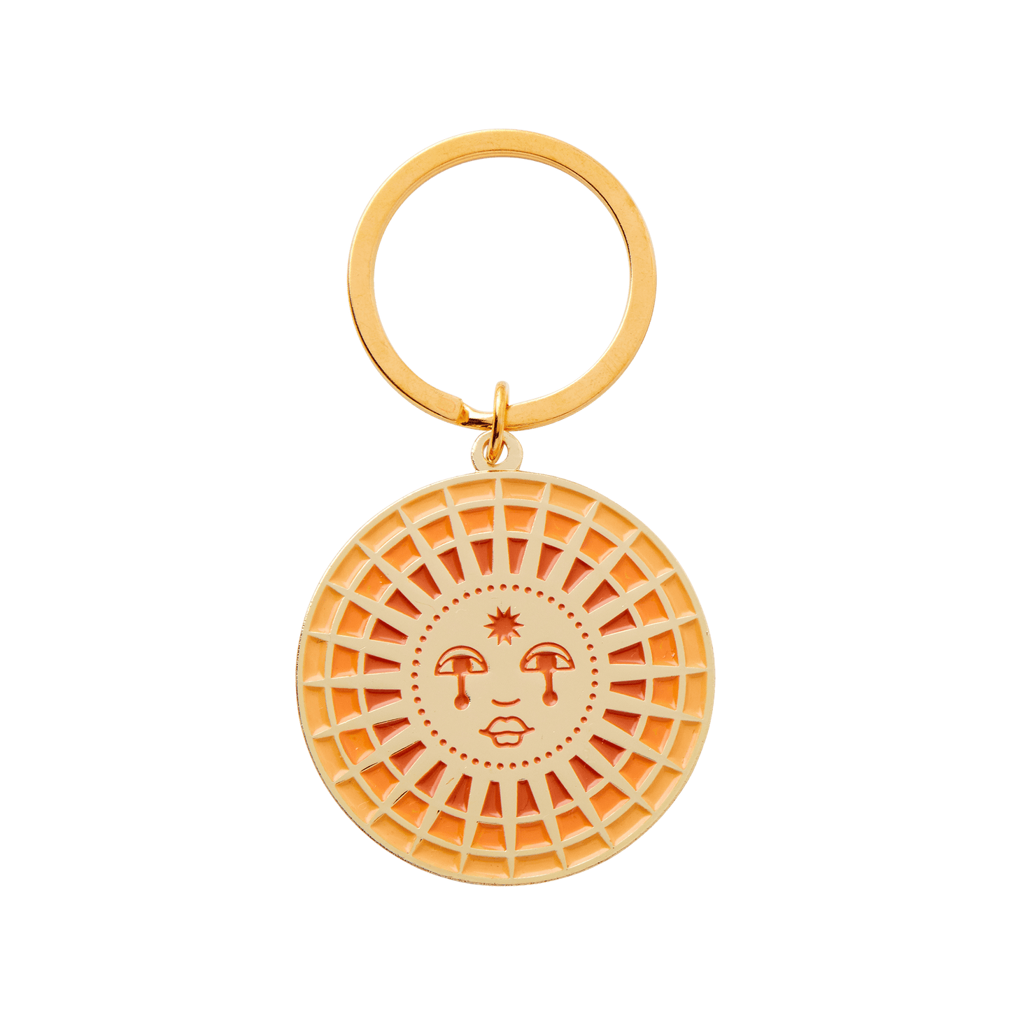 Sun Enamel Keychain: Loose