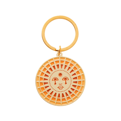 Sun Enamel Keychain: Loose