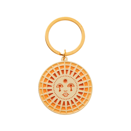 Sun Enamel Keychain: Loose