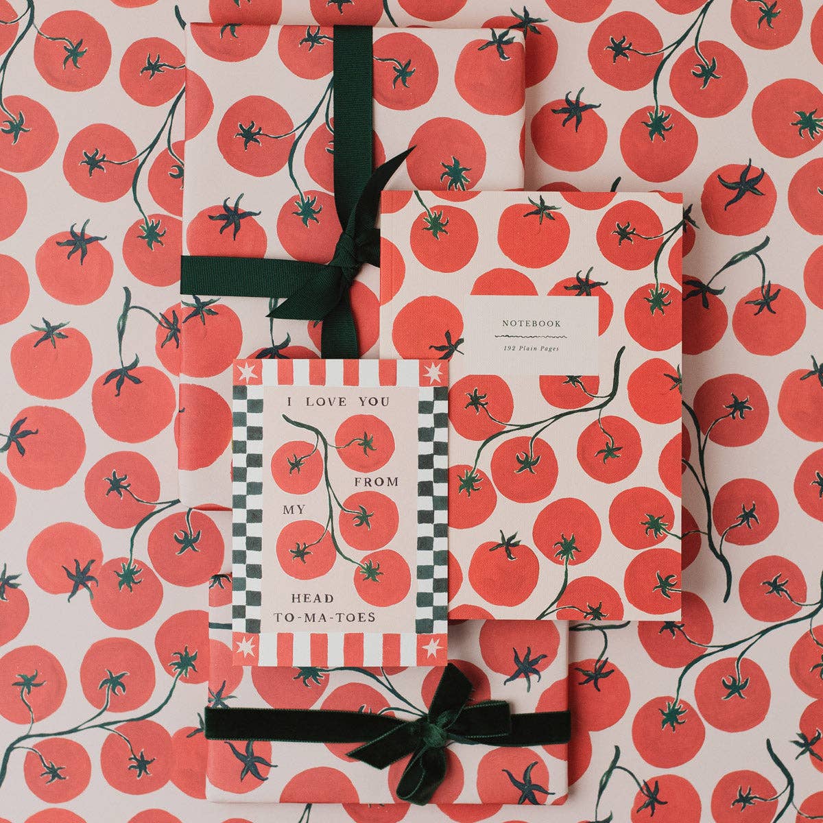 Tomatoes Notebook | Plain Page Journal | Blank Notebooks