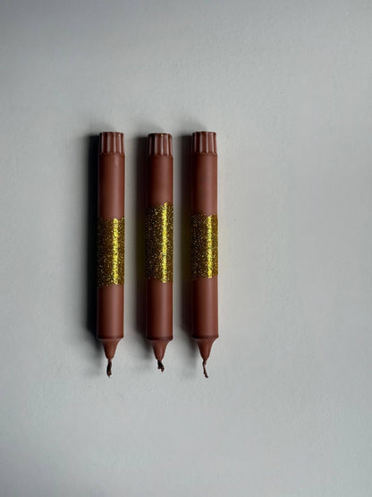 DIP DYE CANDLES SET OF 3