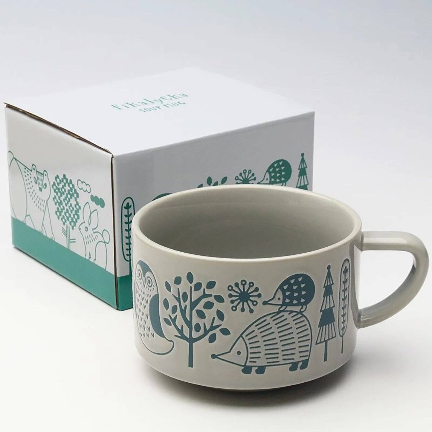 DECOLE coffee cup with embossed animal motif: Chien
