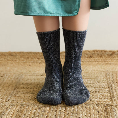 KLUE Glitter Lurex socks in eco-friendly Lyocell | Grey: 36-40