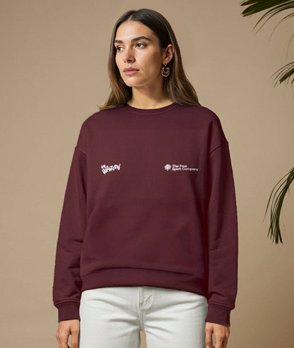 Positive Energy Sweater - Burgundy
