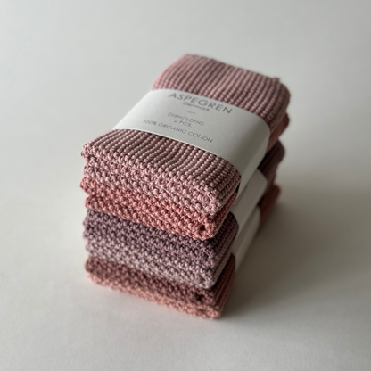 Knitted Dishcloths – Solid – Scandinavian Design: 25x25 cm