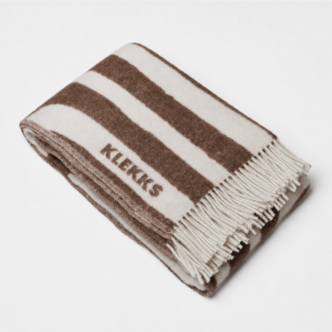 Klekks No. 34 - Wool blanket: Grün