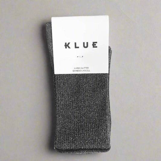 KLUE Glitter Lurex socks in eco-friendly Lyocell | Grey: 36-40