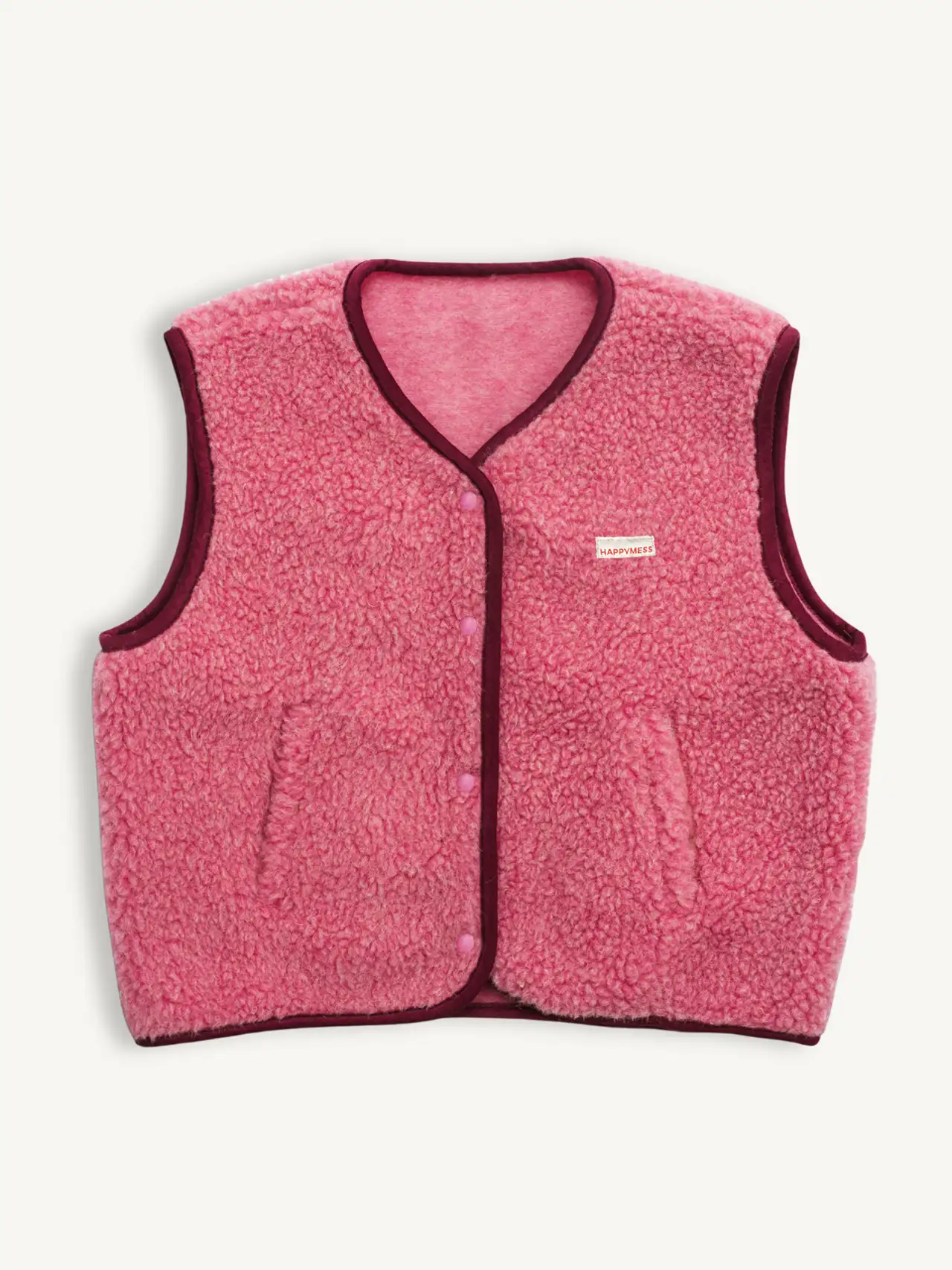 Merino vest - Dusty pink