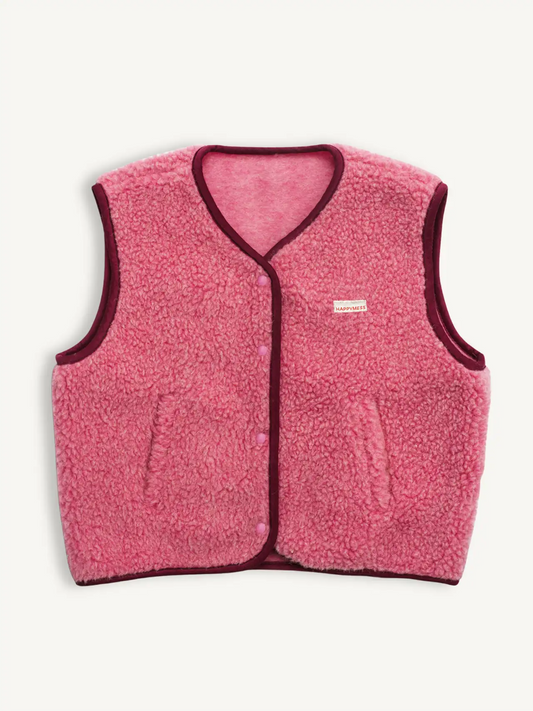 Merino vest - Dusty pink