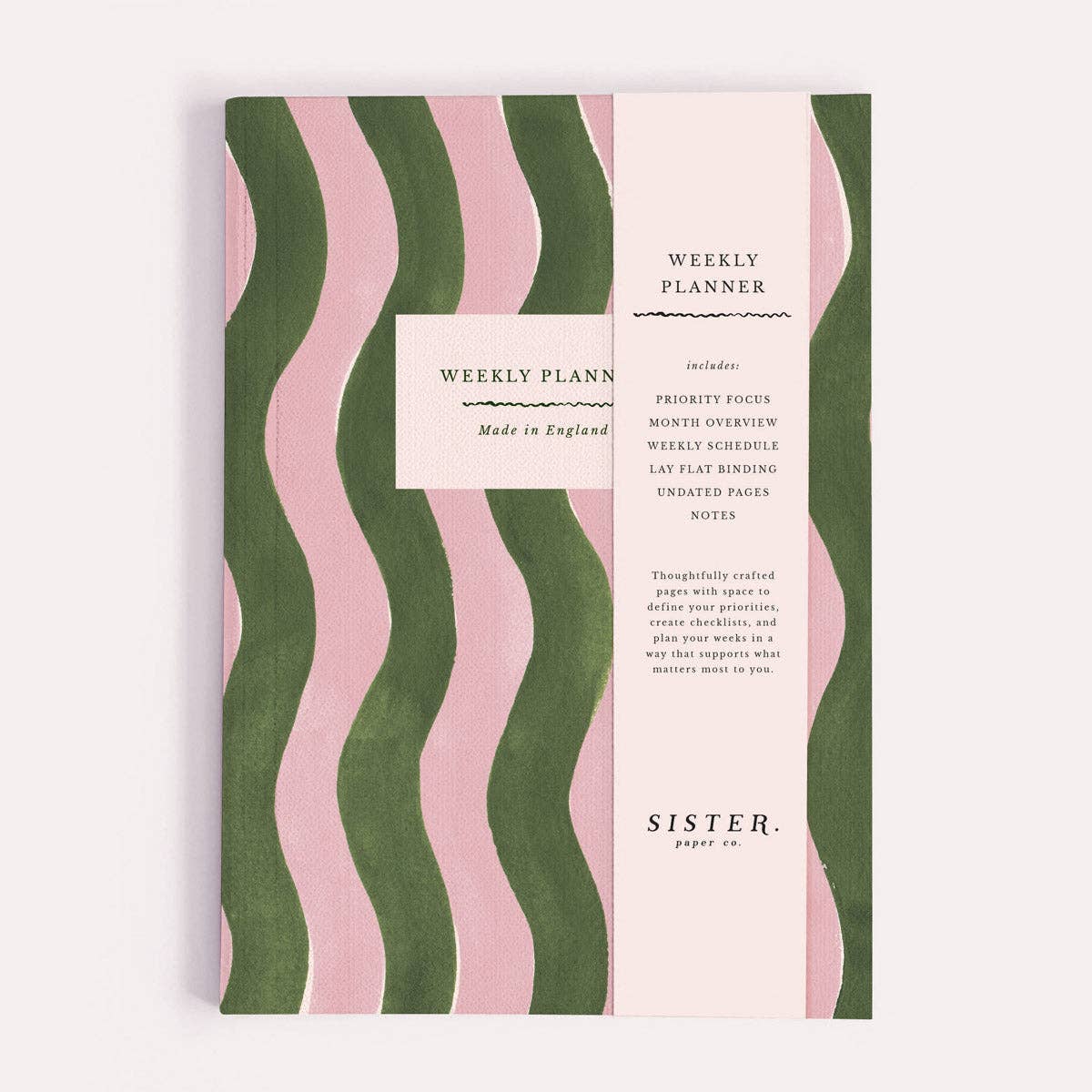 Painted Waves Weekly Planner | Undated Weekly Organiser