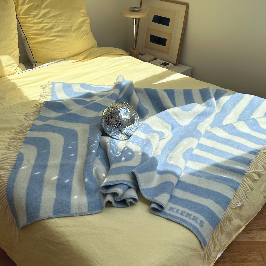 Klekks No. 34 - Wool blanket: Grün