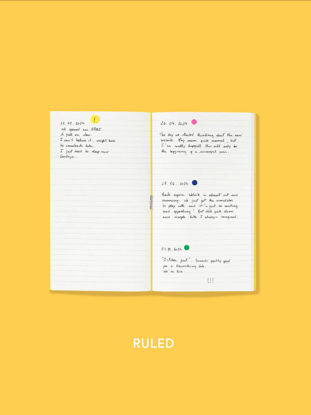 Refillable Log Covers and Notebook Refills: Log Refill Watercolor