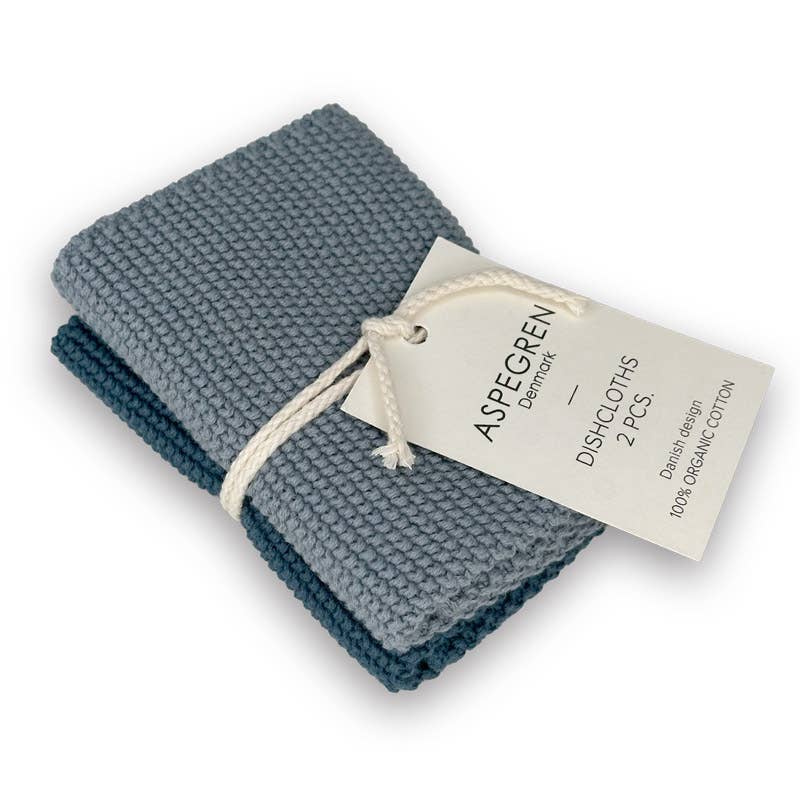 Knitted Dishcloths – Solid – Soft Knit Texture: 25x25 cm