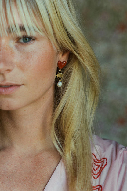 Earrings Valerie - Red