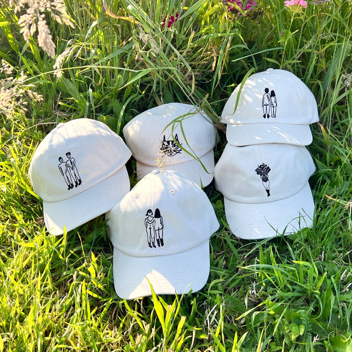 Cap naked couple back