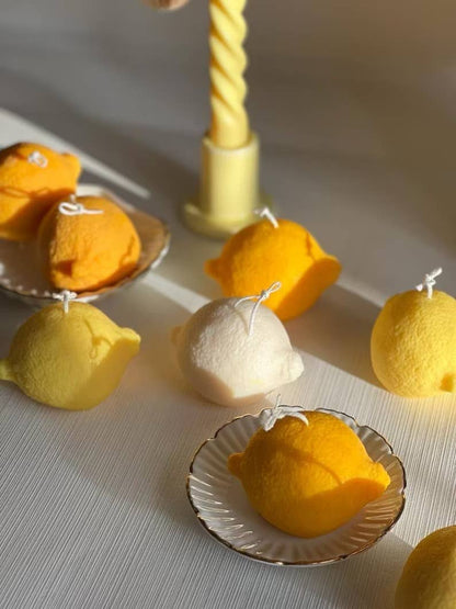 Sojawachskerze „Sicilian Summer Lemons“ – Duft: Pastellgelb / Zitrone &amp; Levander