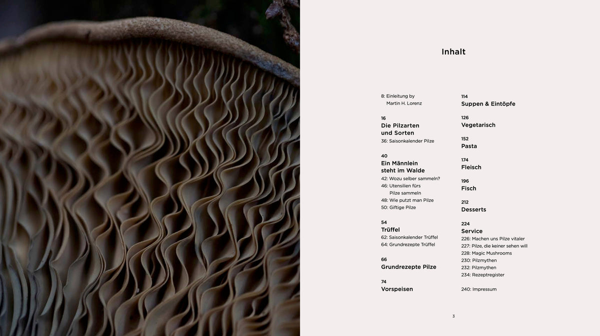 Hats off! The Mushroom Cookbook (German)