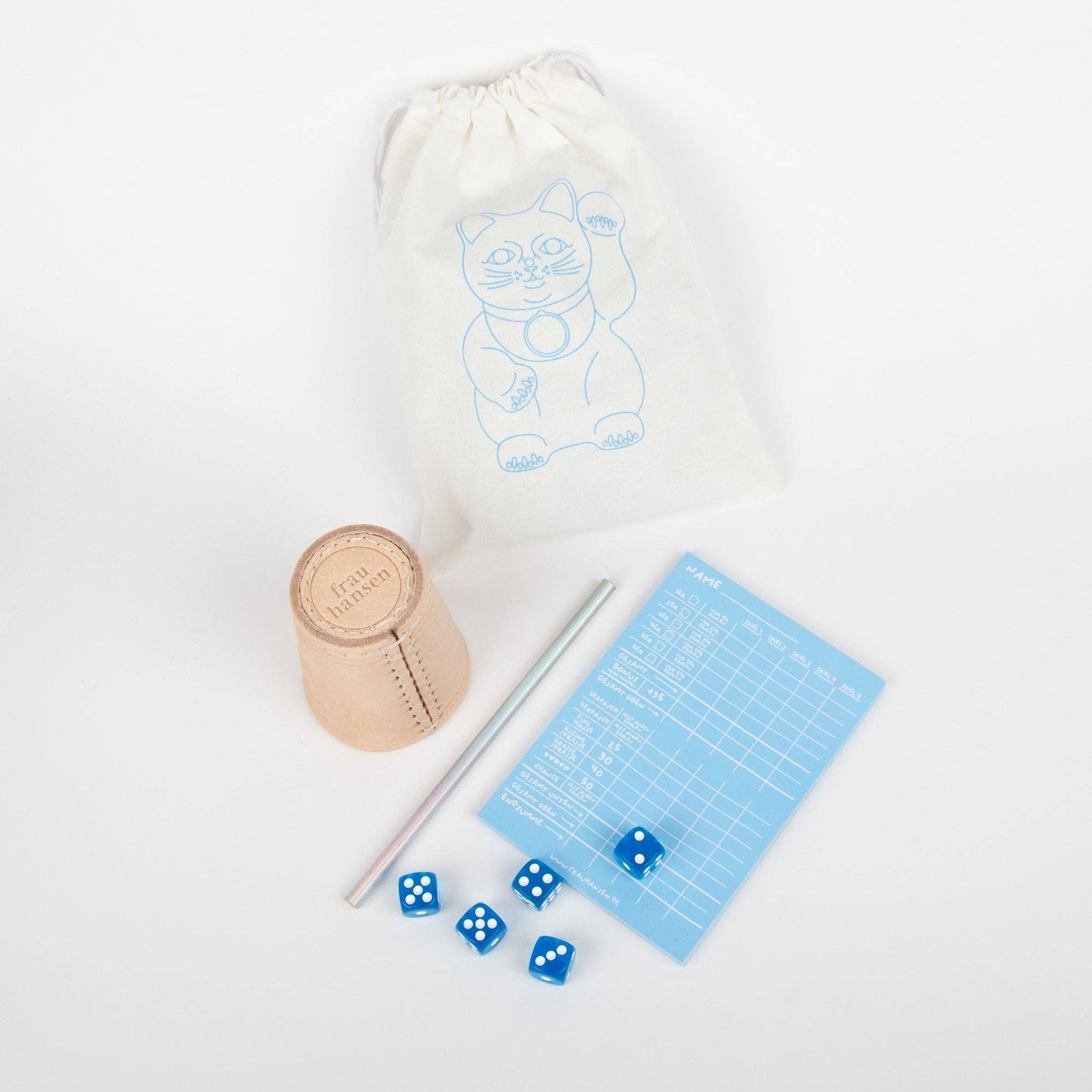 Dice Game BLUE Set of 5