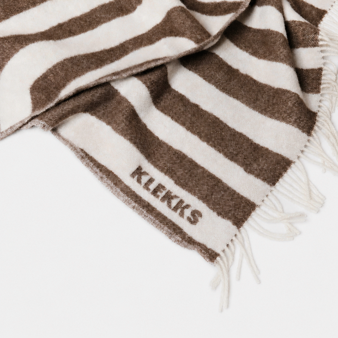 Klekks No. 34 - Wool blanket: Grün