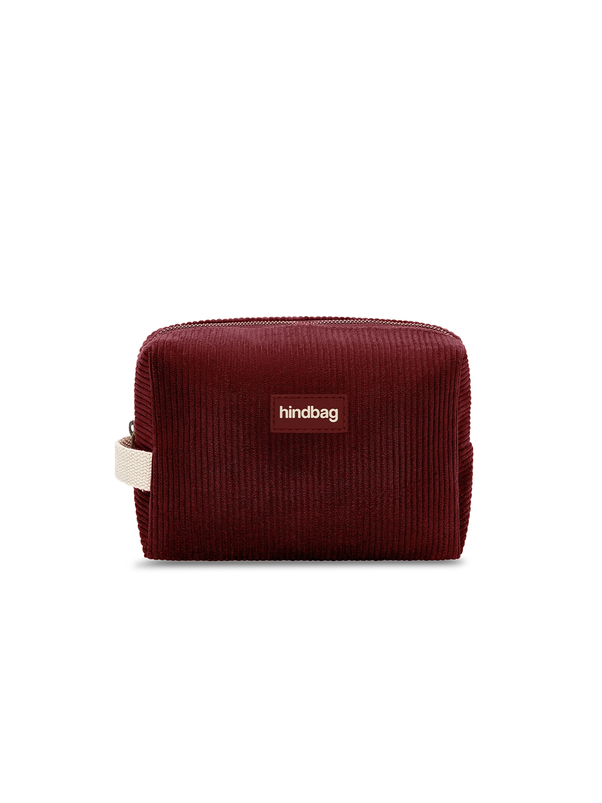 Leon burgundy velour toiletry bag