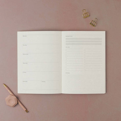 Painted Waves Weekly Planner | Undated Weekly Organiser