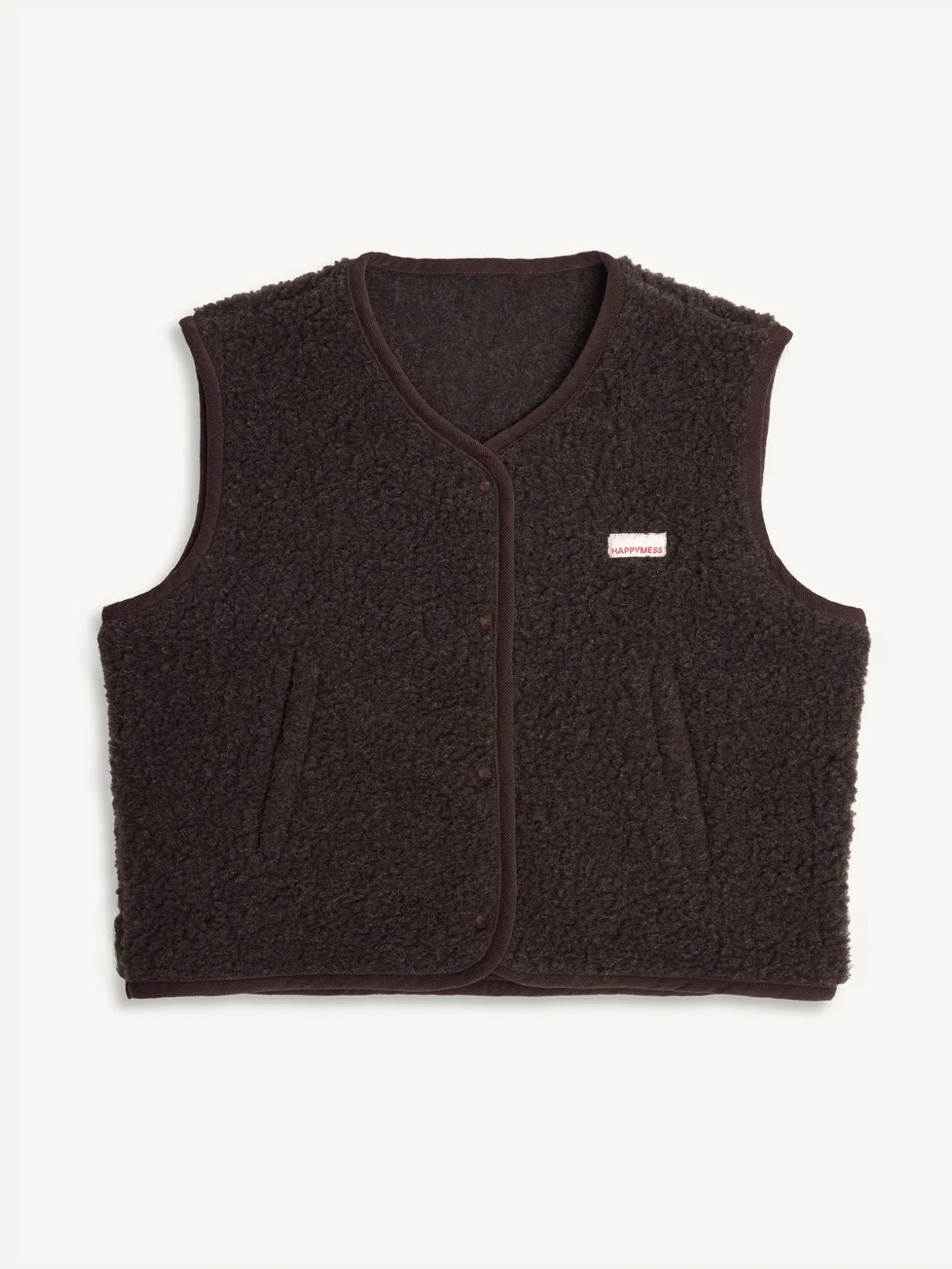 Merino vest - Chocolate Brown