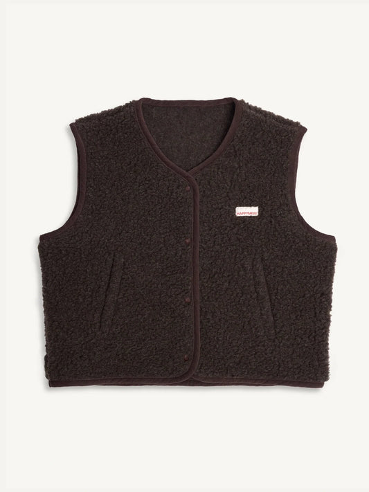 Merino vest - Chocolate Brown