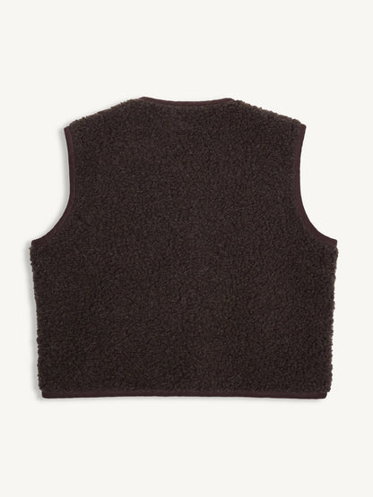 Merino vest - Chocolate Brown