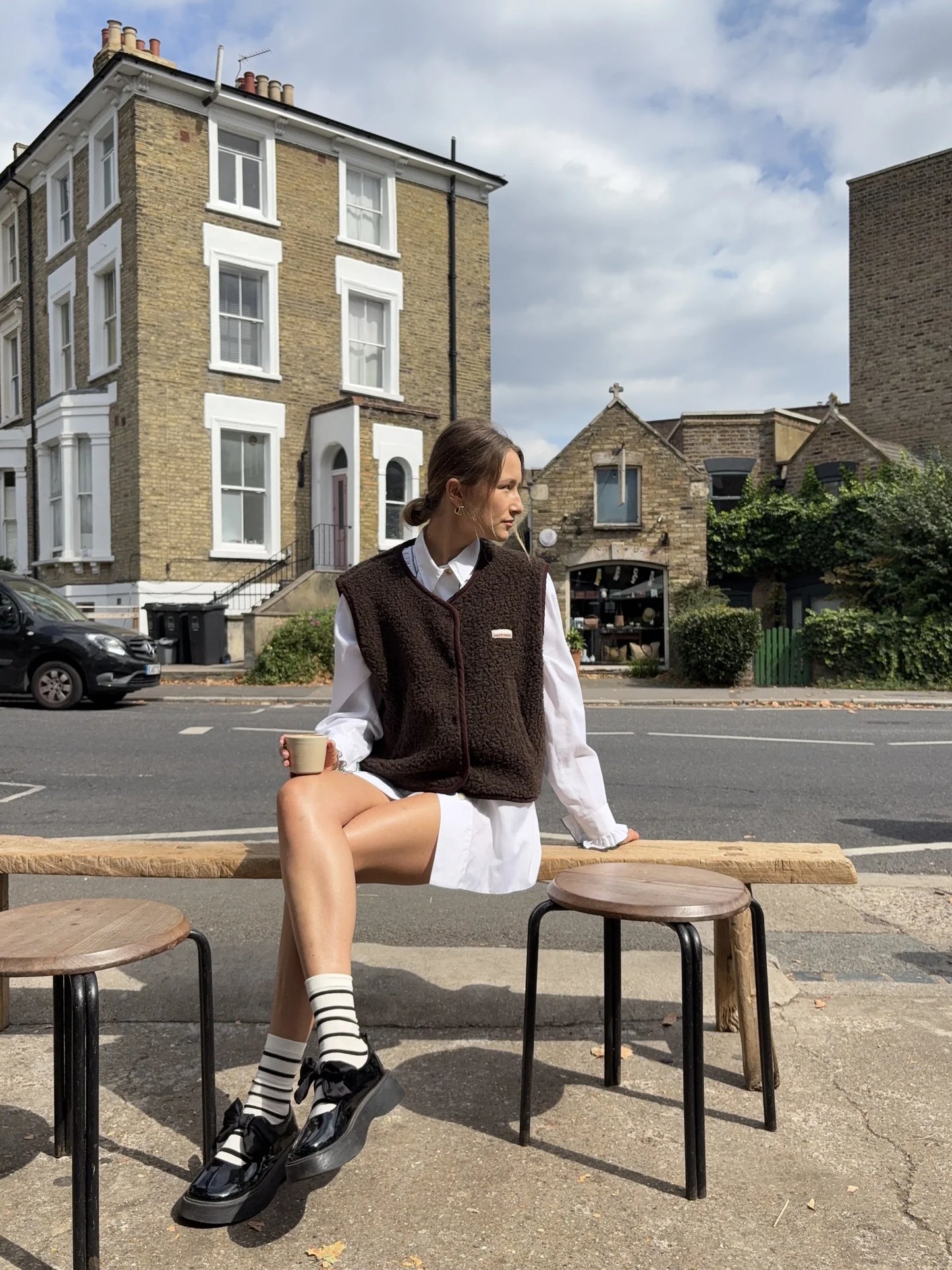 Merino vest - Chocolate Brown