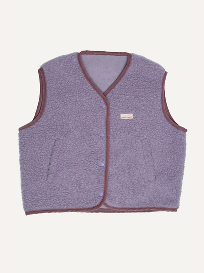 Merino vest - Lilac cloud