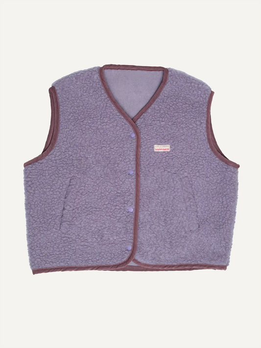 Merino vest - Lilac cloud
