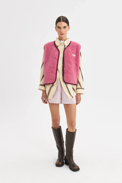 Merino vest - Dusty pink