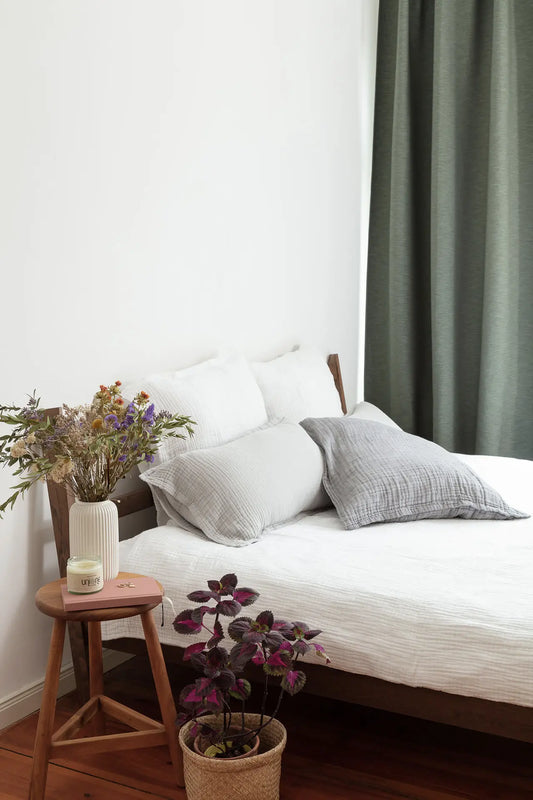 Neunest Gauze Bedding Set – White – 100% Cotton