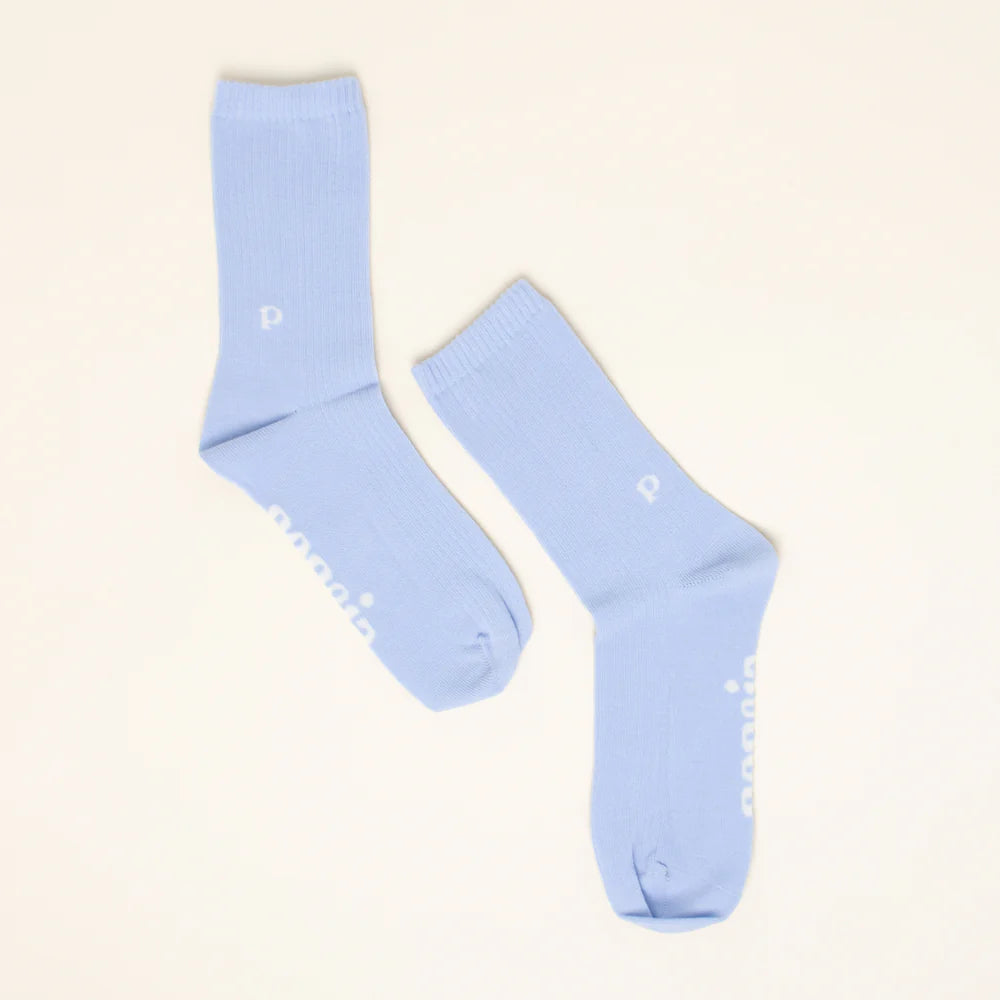 The Casual – Organic cotton socks in light blue