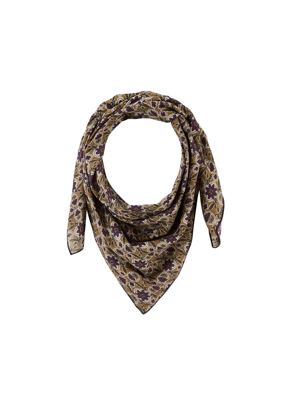 Topaz Jewel cotton voile scarf: TOPAZ JEWEL / 1m x 1m
