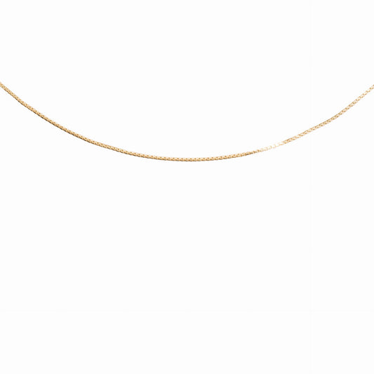 Box Chain Necklace in Gold