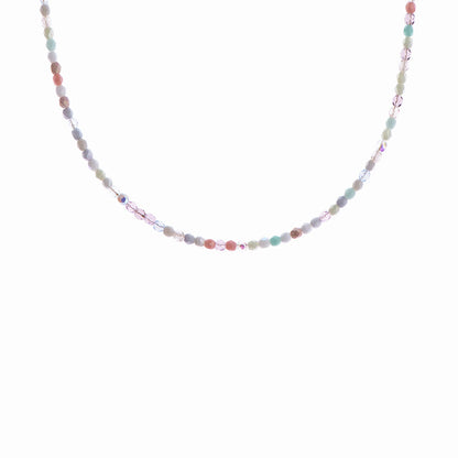 Rainbow Glass Beaded Necklace