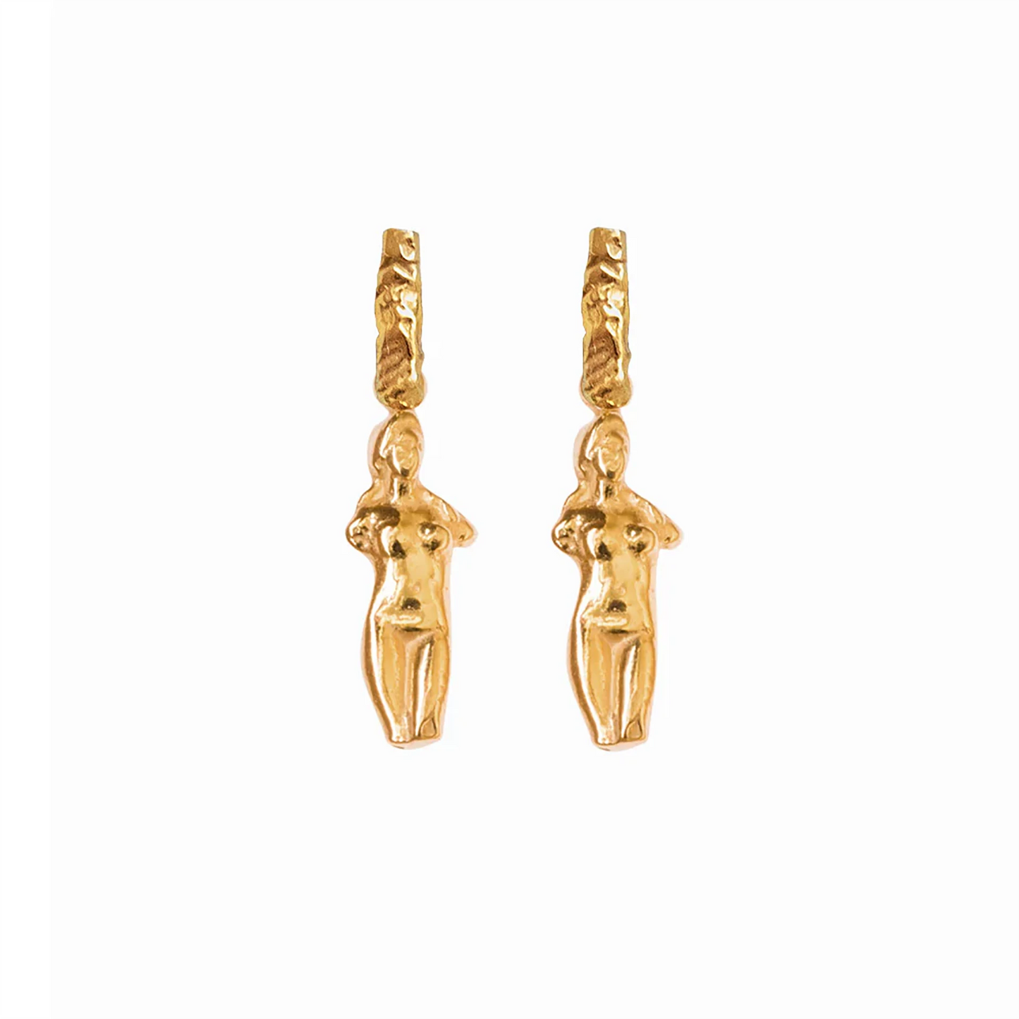 Aphrodite Drop Earrings – Gold-Plated Silver