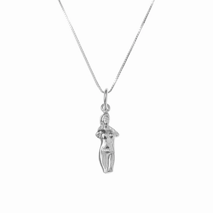 Aphrodite Pendant & Necklace – Silver – Large