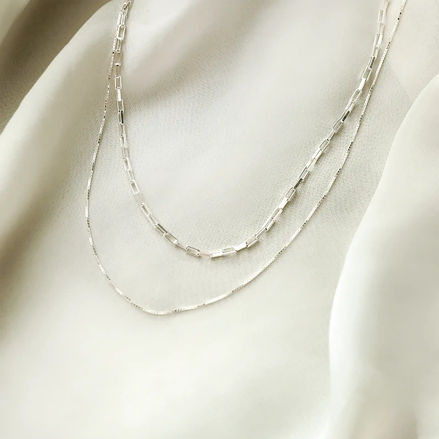 Chunky Chain Necklace in Silver